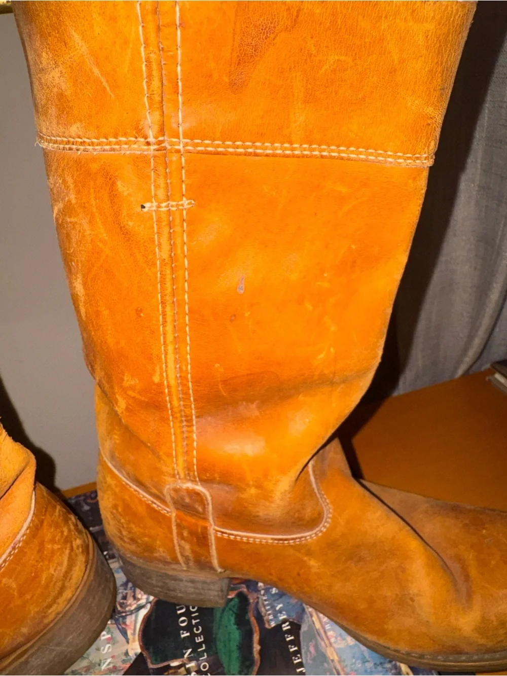 Sears Brown Leather Mid-Calf Boots